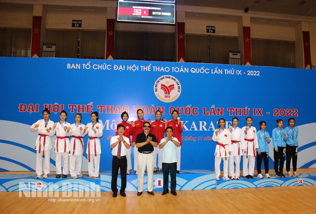 Bế mạc hoạt động thi đấu môn Karate Đại hội TDTT toàn quốc năm 2022