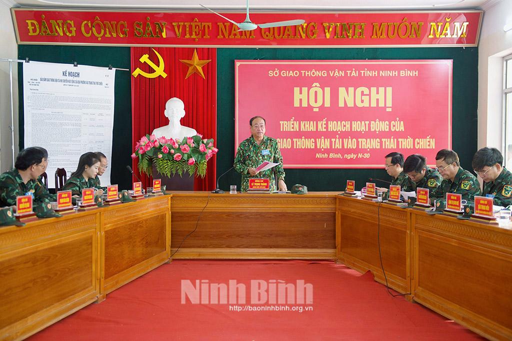 Sở Giao thông Vận tải diễn tập quốc phòng, an ninh năm 2022