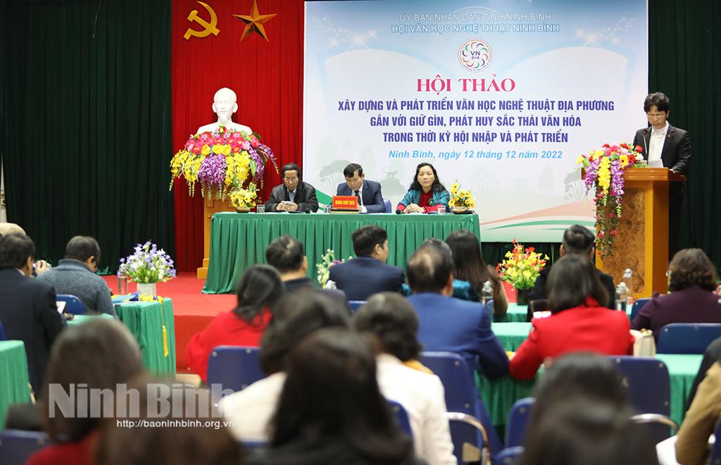 Hội thảo xây dựng và phát triển văn học nghệ thuật địa phương gắn với giữ gìn, phát huy sắc thái văn hóa trong thời kỳ hội nhập và phát triển