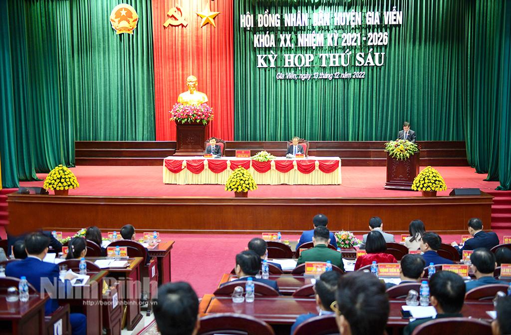 HĐND huyện Gia Viễn khóa XX tổ chức kỳ họp thứ sáu
