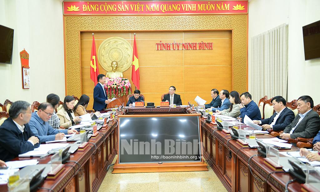 Đoàn công tác của Hội Đông y Việt Nam làm việc tại Ninh Bình