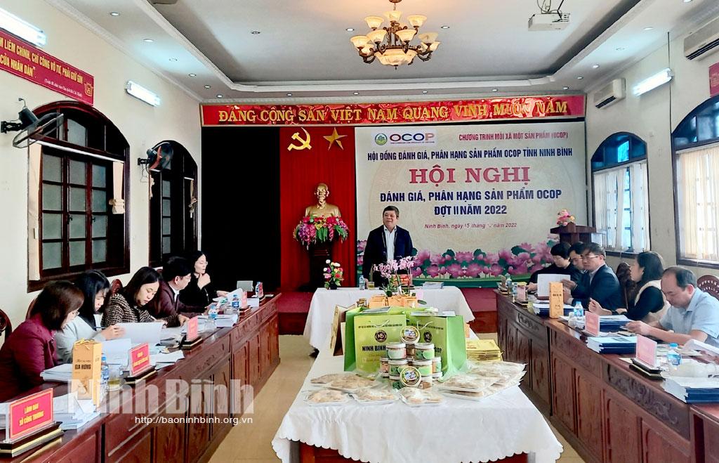 Đánh giá, phân hạng sản phẩm OCOP tỉnh Ninh Bình đợt II năm 2022