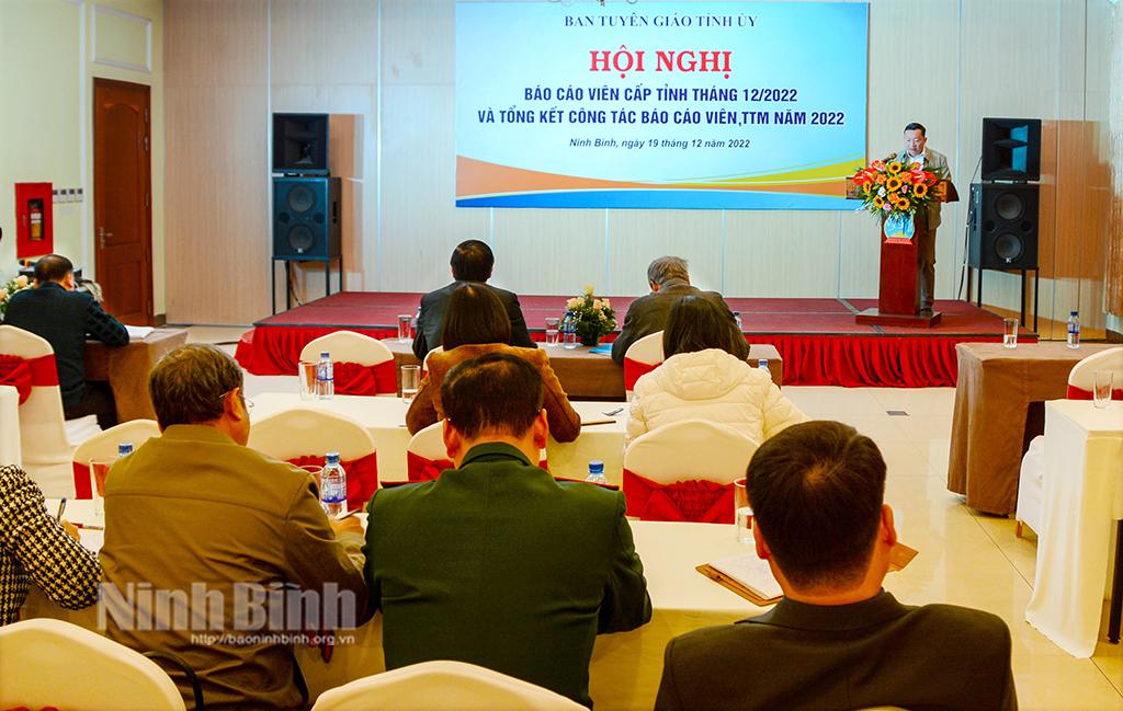 Tổng kết công tác báo cáo viên, tuyên truyền miệng năm 2022