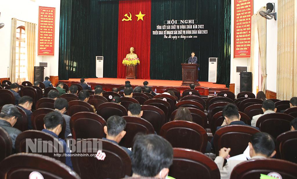 Yên Mô triển khai kế hoạch sản xuất vụ Đông xuân năm 2023