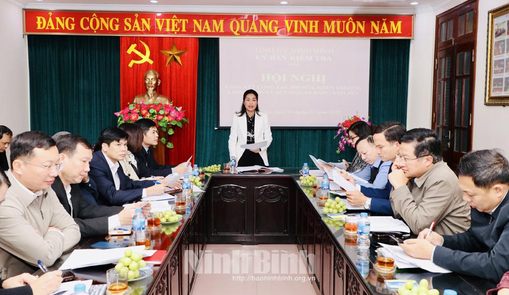 Tổng kết công tác thi đua, khen thưởng Khối thi đua các cơ quan Đảng năm 2022