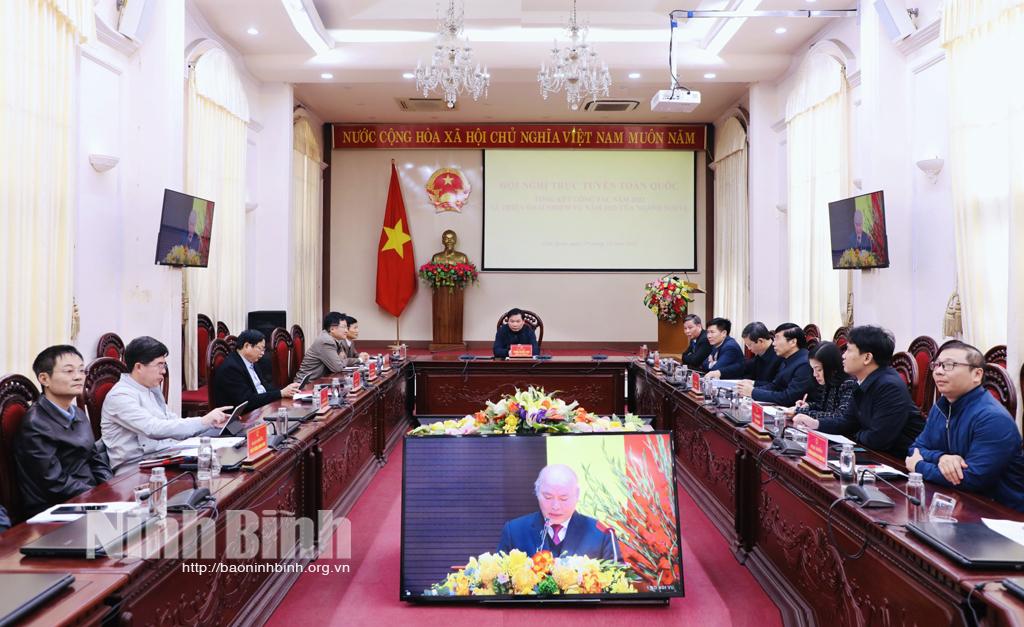Hội nghị trực tuyến toàn quốc triển khai nhiệm vụ công tác ngành Nội vụ năm 2023