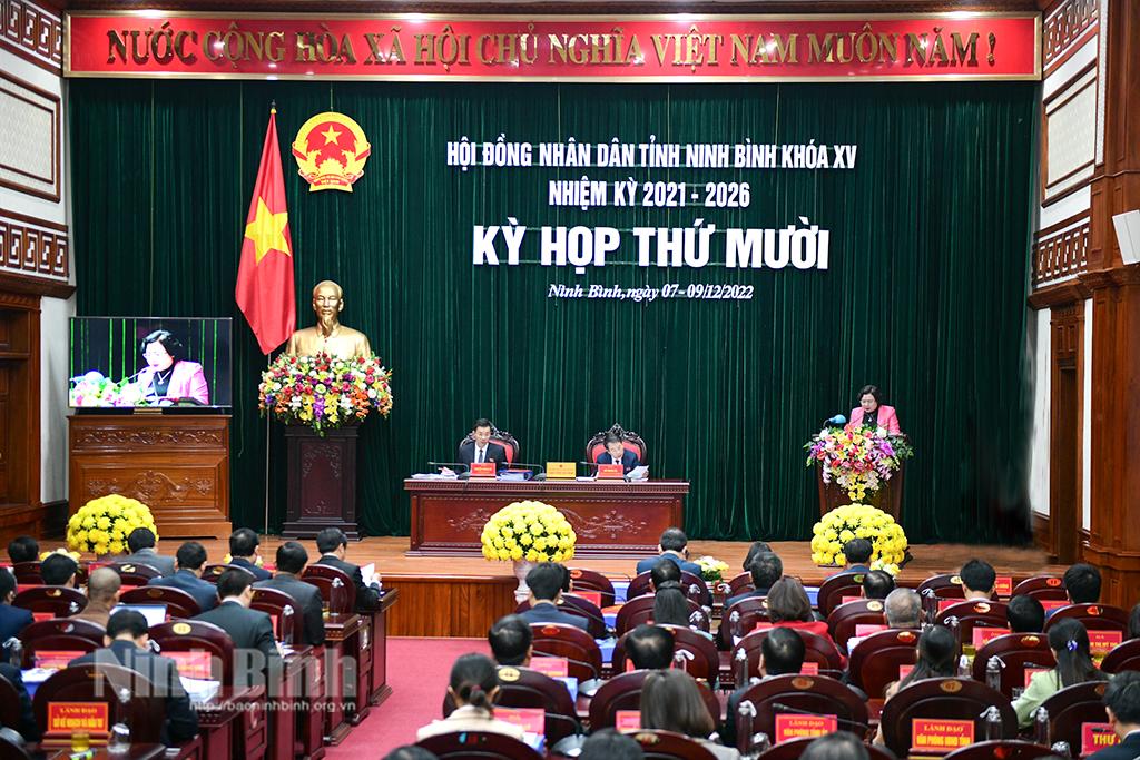 Kỳ họp thứ mười, HĐND tỉnh khóa XV: Nghe các báo cáo, tờ trình