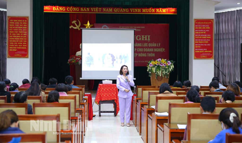 Tập huấn nâng cao năng lực quản lý và khởi sự doanh nghiệp