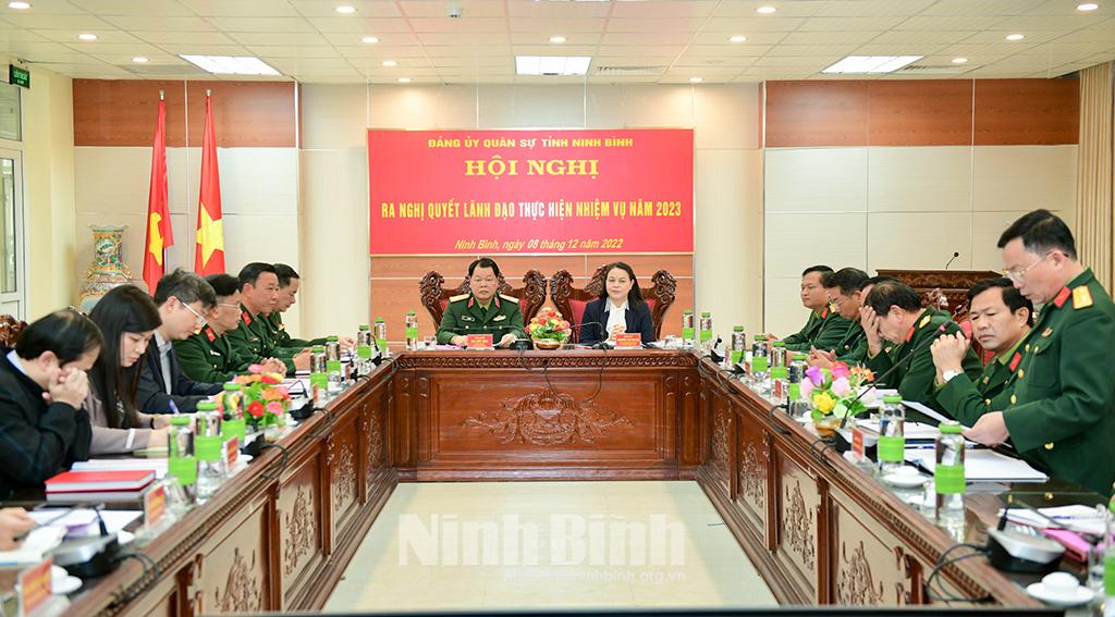 Đảng ủy Quân sự tỉnh ra nghị quyết lãnh đạo thực hiện nhiệm vụ năm 2023