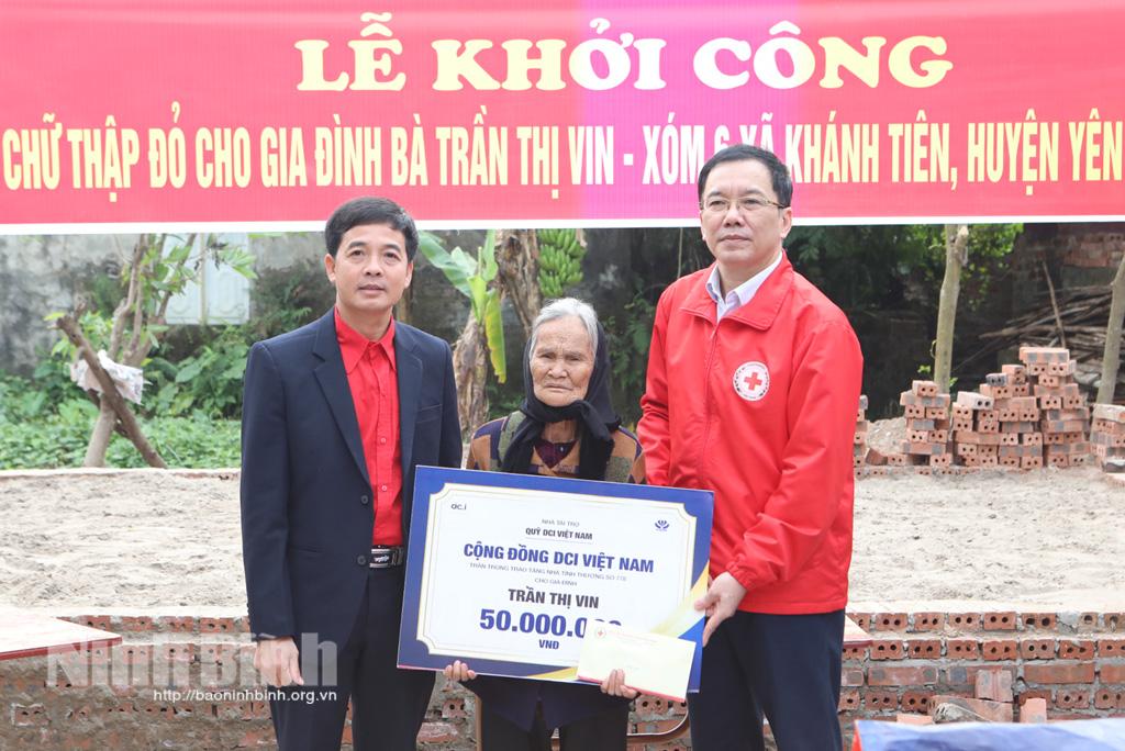 Khởi công nhà Chữ thập đỏ tại huyện Yên Khánh