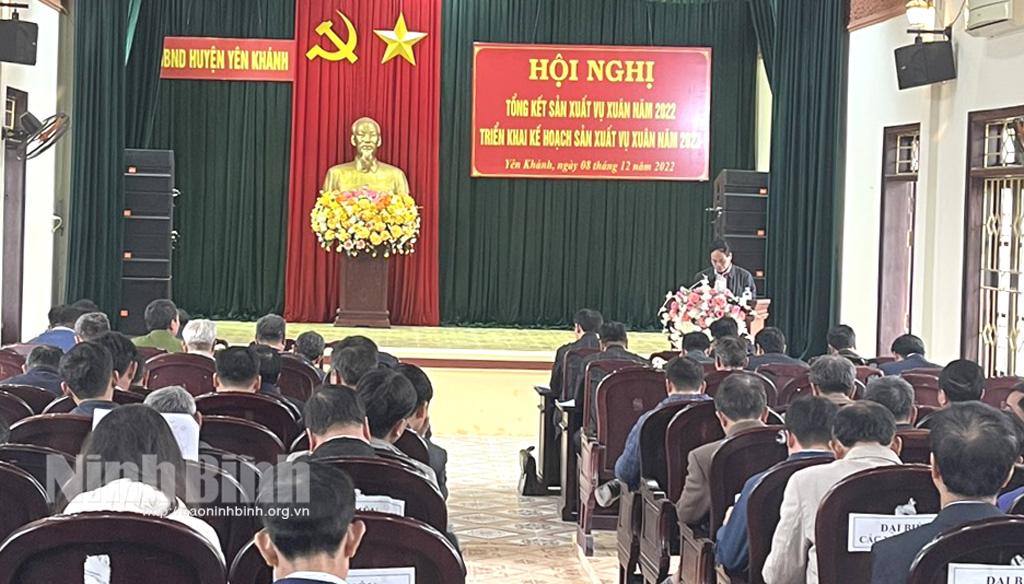 Yên Khánh phấn đấu vụ Xuân năm 2023 gieo trồng 8.387,1 ha
