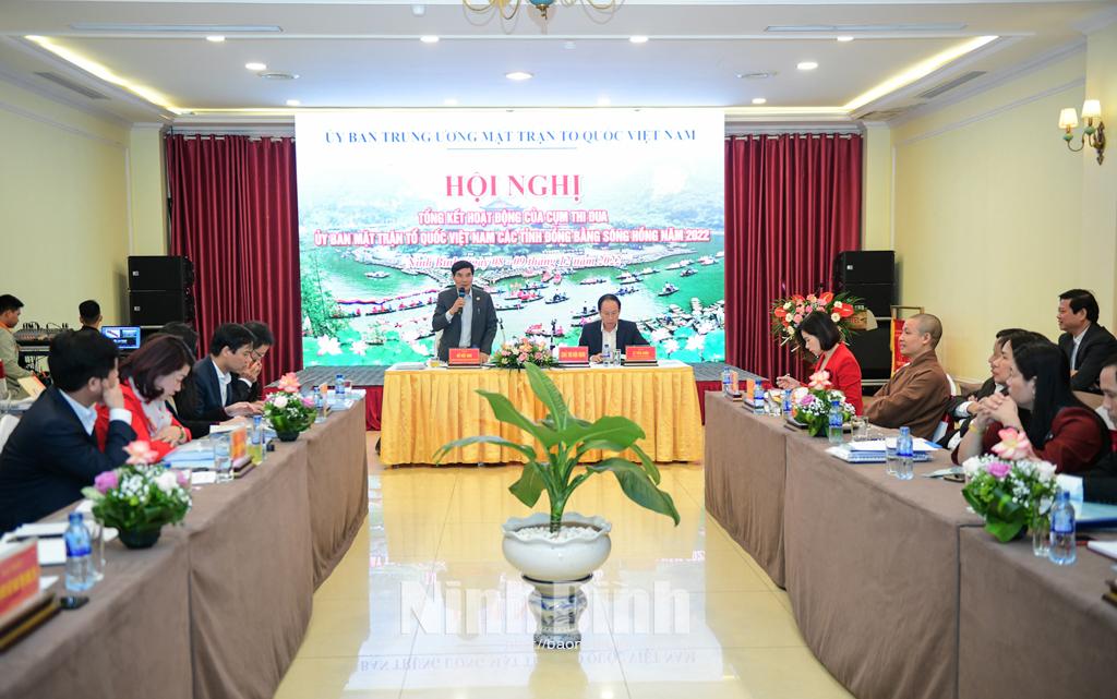 Cụm thi đua Ủy ban MTTQ Việt Nam các tỉnh Đồng bằng sông Hồng tổng kết hoạt động năm 2022