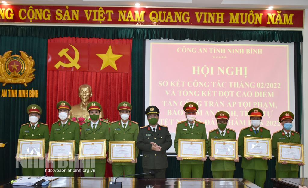Công an tỉnh tổng kết đợt cao điểm tấn công trấn áp tội phạm, bảo đảm an ninh trật tự Tết Nguyên đán Nhâm Dần 2022