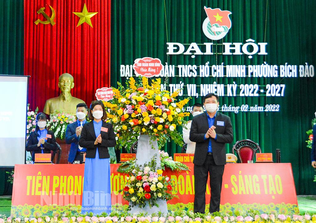 Đại hội đại biểu Đoàn TNCS Hồ Chí Minh phường Bích Đào lần thứ VII, nhiệm kỳ 2022-2027