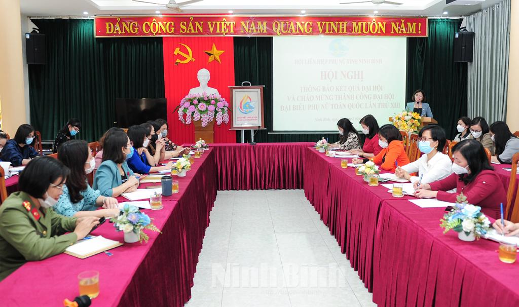 Hội Liên hiệp Phụ nữ tỉnh tổ chức Hội nghị báo cáo viên quý I