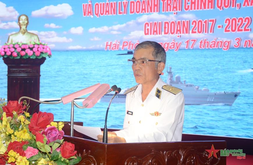 Quân chủng Hải quân sơ kết 5 năm phong trào thi đua xây dựng và quản lý doanh trại