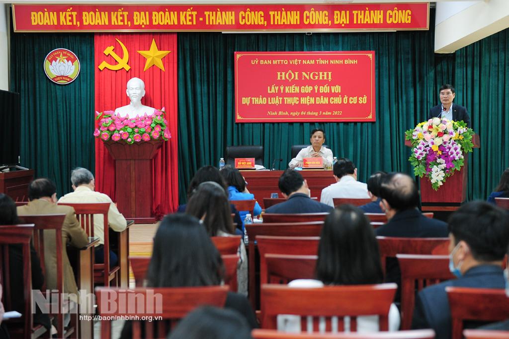 Nhiều ý kiến tâm huyết, trách nhiệm đóng góp vào dự thảo Luật thực hiện dân chủ ở cơ sở