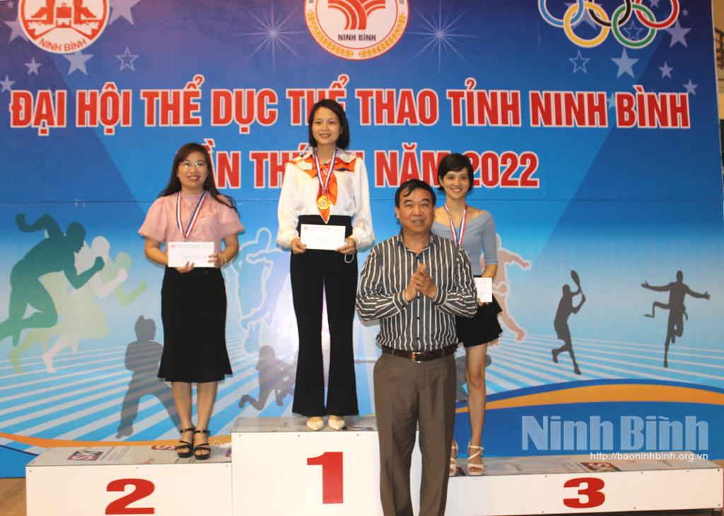 Kim Sơn dẫn đầu bảng tổng sắp huy chương Đại hội TDTT tỉnh