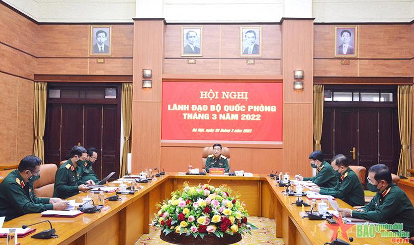 Đại tướng Phan Văn Giang chủ trì Hội nghị lãnh đạo Bộ Quốc phòng