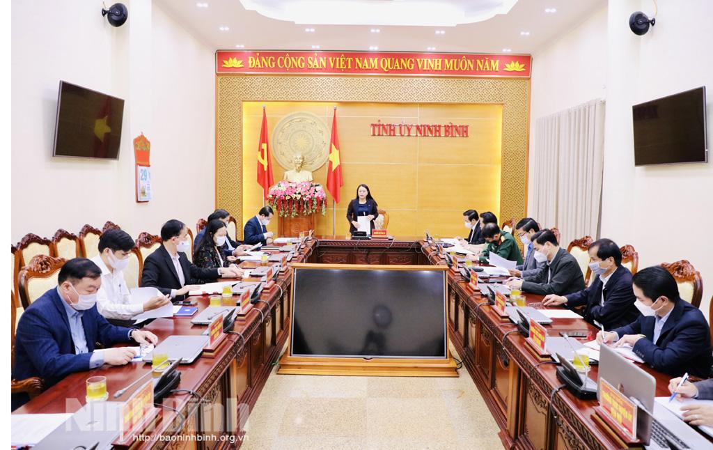 Thường trực Tỉnh ủy giao ban công tác quý I