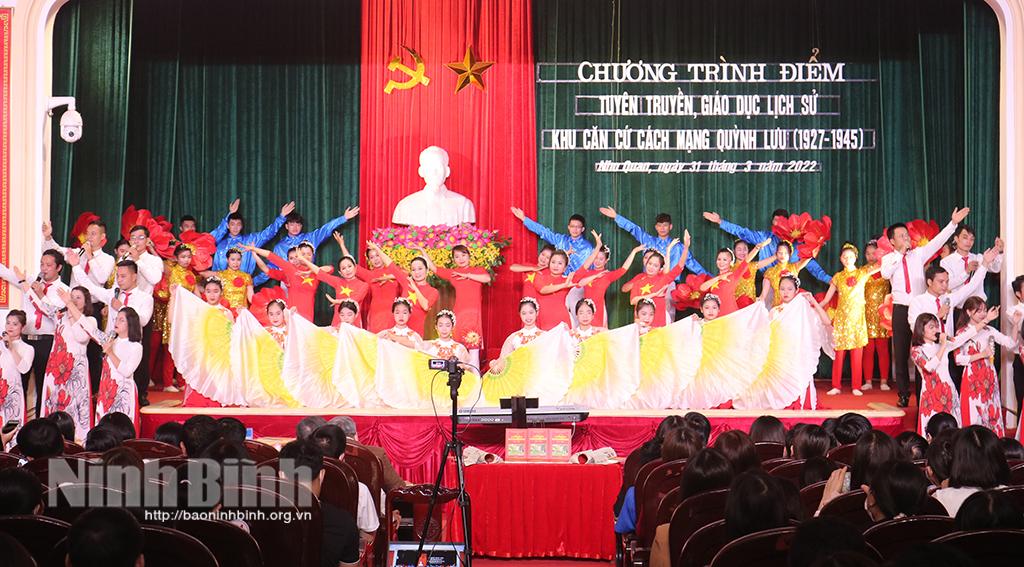 Chương trình điểm tuyên truyền, giáo dục lịch sử Khu căn cứ cách mạng Quỳnh Lưu