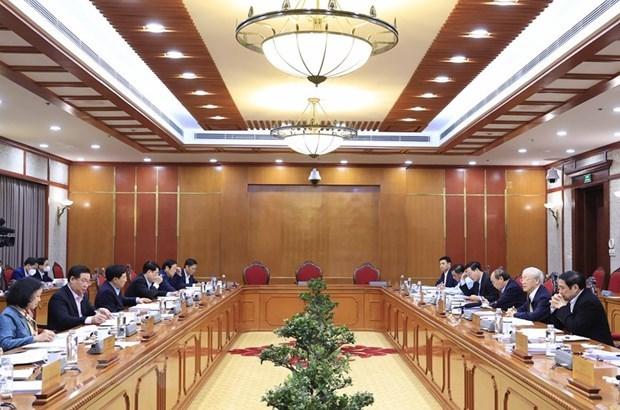 Bộ Chính trị chỉ đạo xử lý dứt điểm các vụ án tham nhũng, tiêu cực