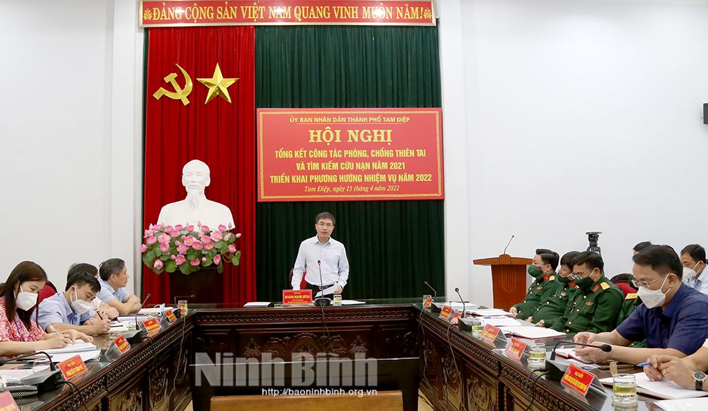 Thành phố Tam Điệp triển khai công tác phòng, chống thiên tai và tìm kiếm cứu nạn năm 2022