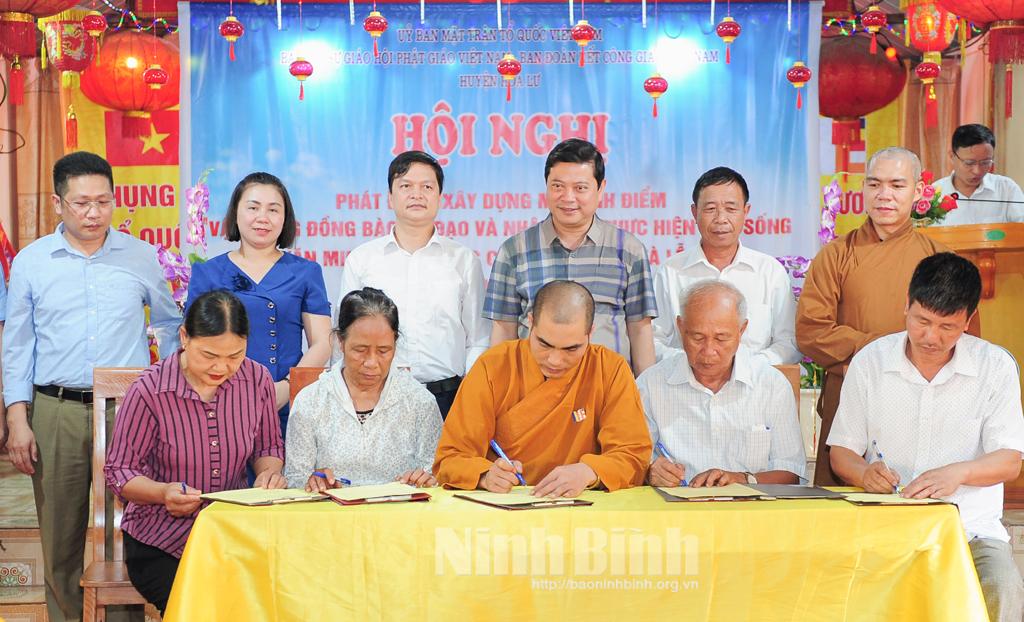 Hoa Lư phát động xây dựng mô hình điểm vận động đồng bào có đạo và nhân dân thực hiện nếp sống văn minh