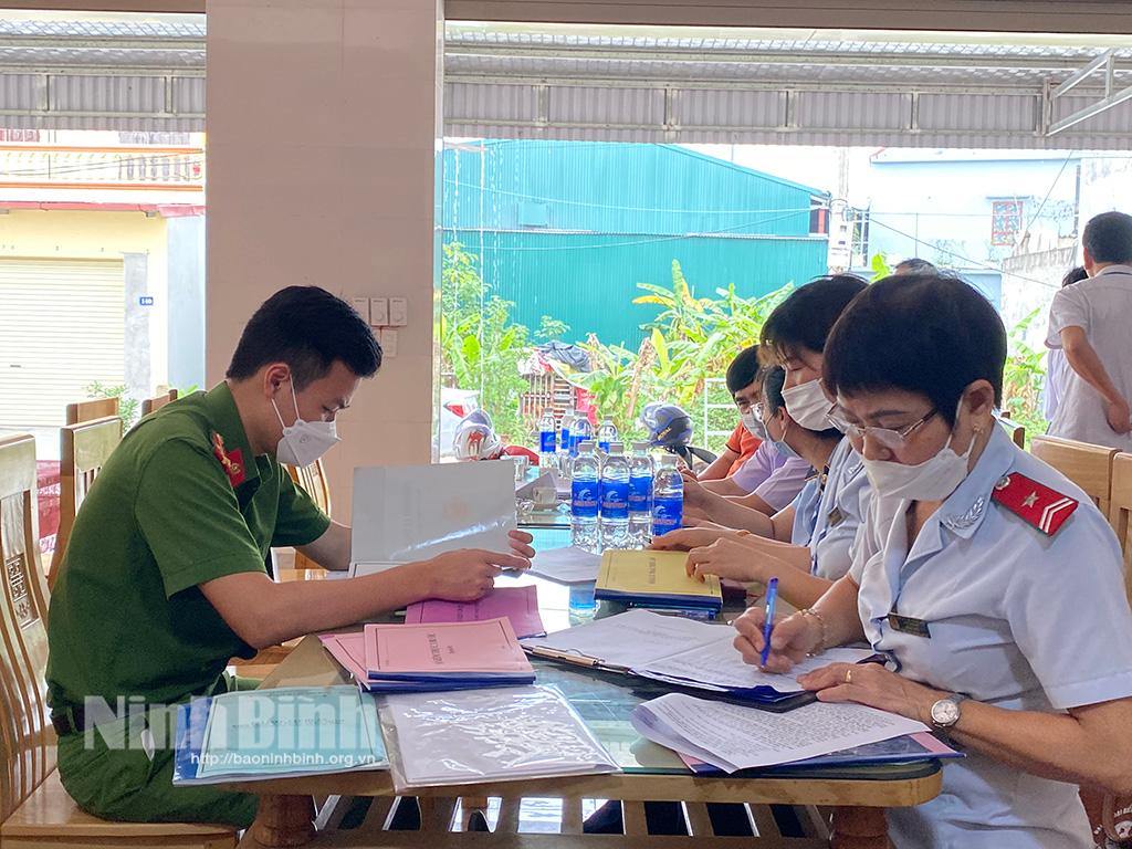 Kiểm tra an toàn thực phẩm tại huyện Yên Mô