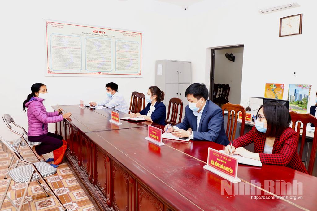 Yên Mô thực hiện nền nếp tiếp công dân, giải quyết khiếu nại, tố cáo