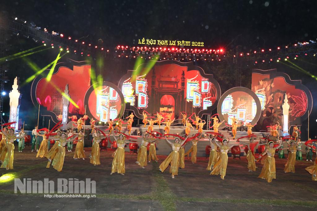 Tổng duyệt chương trình nghệ thuật khai mạc Lễ hội Hoa Lư năm 2022