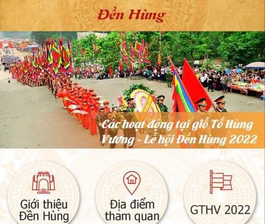 Phú Thọ: Ra mắt ứng dụng du lịch thông minh 'Đền Hùng' dịp Giỗ Tổ