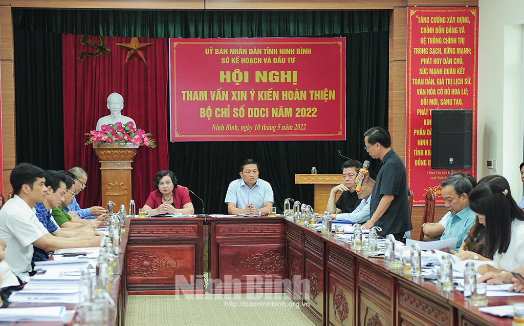 Hội nghị tham vấn xin ý kiến hoàn thiện Bộ chỉ số DDCI năm 2022