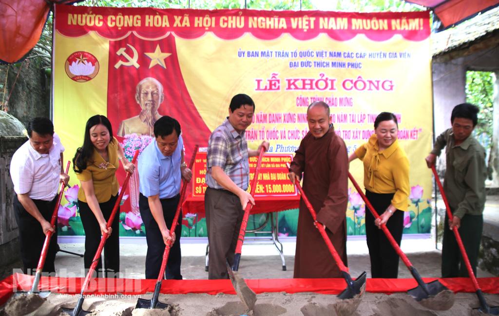 Gia Viễn: Khởi công xây dựng nhà Đại đoàn kết cho gia đình chính sách