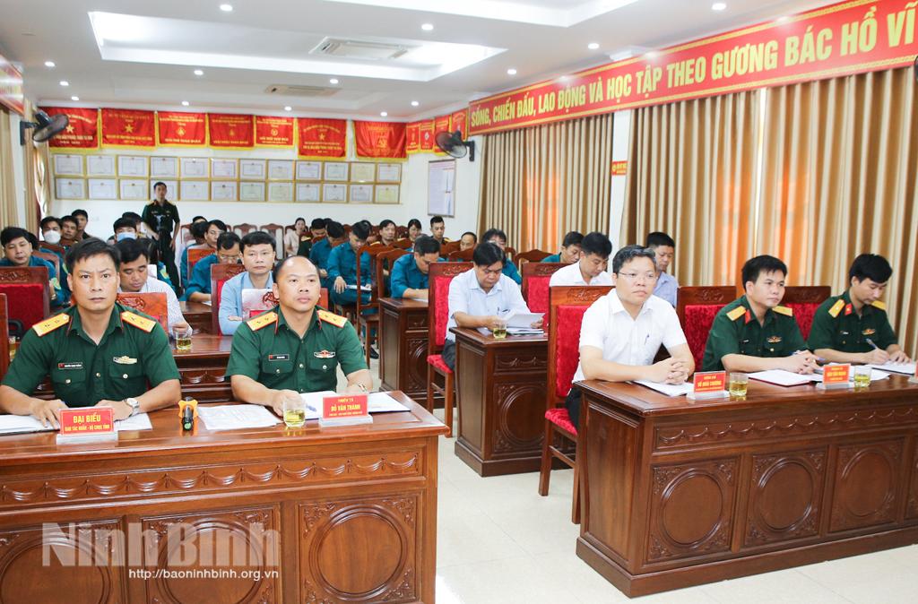 Ban CHQS thành phố Ninh Bình sơ kết công tác quân sự, quốc phòng địa phương 6 tháng đầu năm