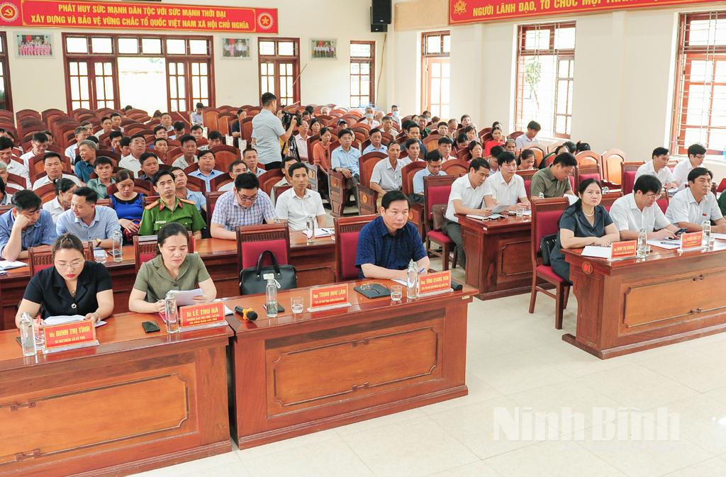 Đại biểu HĐND tỉnh khóa XV tiếp xúc cử tri huyện Nho Quan, thành phố Tam Điệp