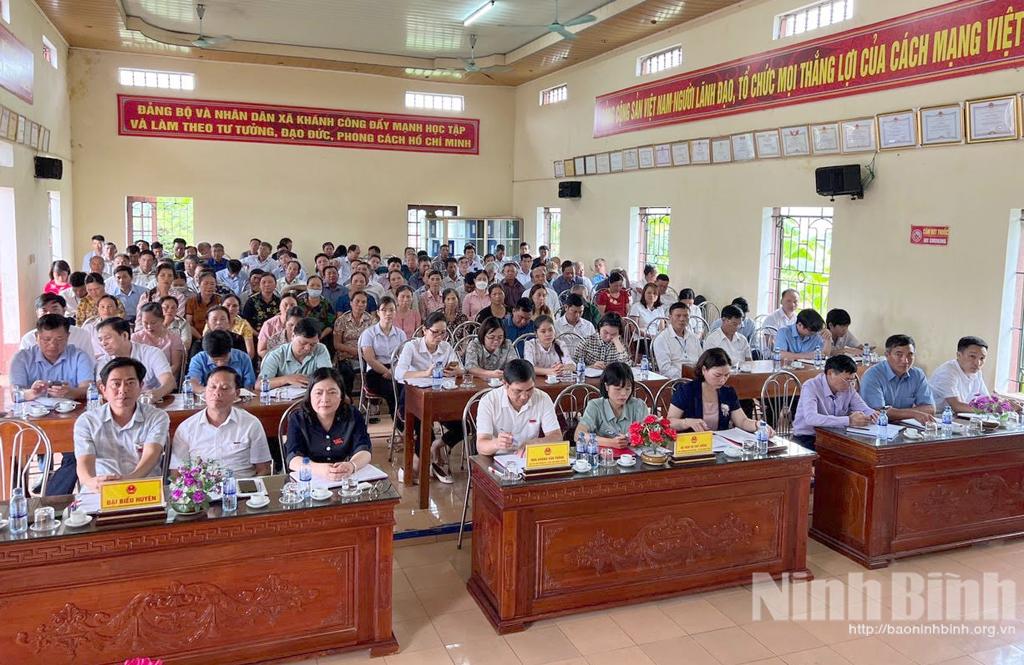 Đại biểu HĐND tỉnh tiếp xúc cử tri huyện Yên Khánh