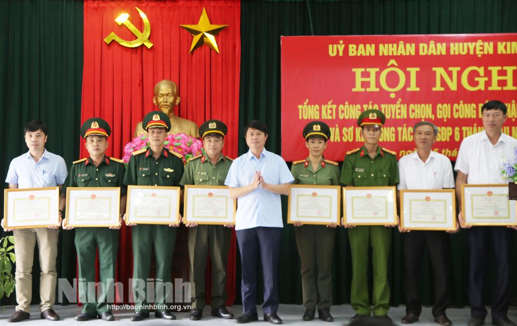 Kim Sơn: Tổng kết công tác tuyển chọn, gọi công dân nhập ngũ năm 2022