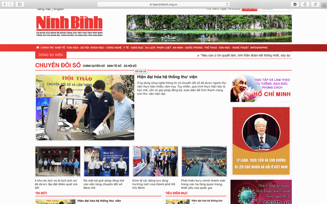 Báo Ninh Bình góp phần đưa Nghị quyết về xây dựng chính quyền điện tử, chuyển đổi số vào cuộc sống