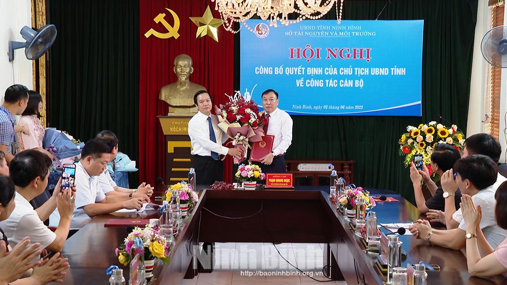 Công bố quyết định bổ nhiệm Giám đốc Sở Tài nguyên và Môi trường