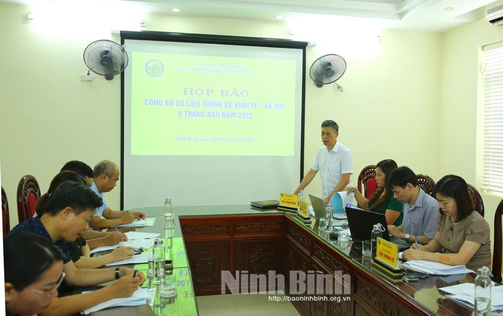 Họp báo công bố số liệu thống kê kinh tế-xã hội của tỉnh 6 tháng đầu năm