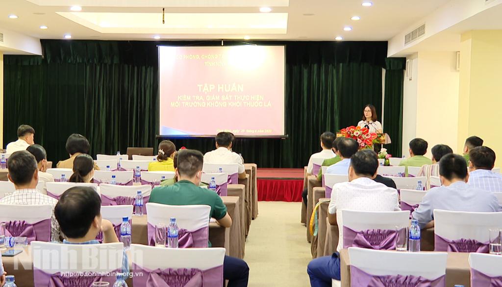 Tập huấn kiểm tra, giám sát thực hiện môi trường không khói thuốc lá