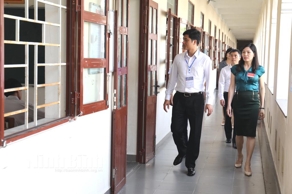 Kiểm tra công tác tổ chức thi tuyển sinh lớp 10 THPT tại Kim Sơn