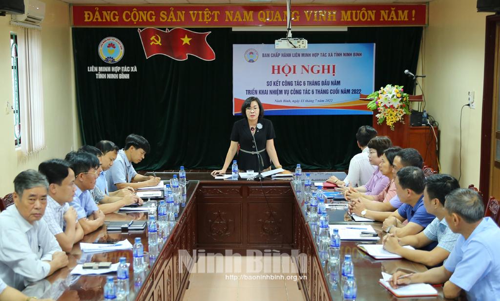 Liên minh Hợp tác xã tỉnh triển khai nhiệm vụ 6 tháng cuối năm