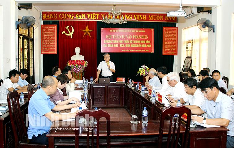 Hội thảo tư vấn phản biện Chương trình phát triển đô thị tỉnh Ninh Bình giai đoạn 2021-2030, định hướng đến năm 2050