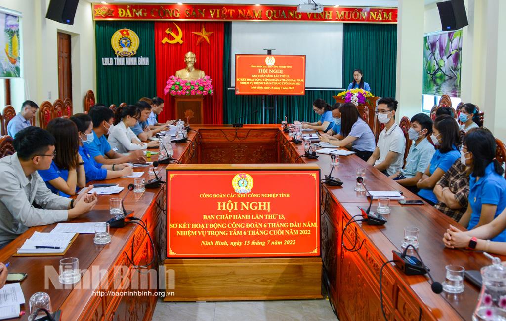 Công đoàn các khu công nghiệp triển khai nhiệm vụ 6 tháng cuối năm