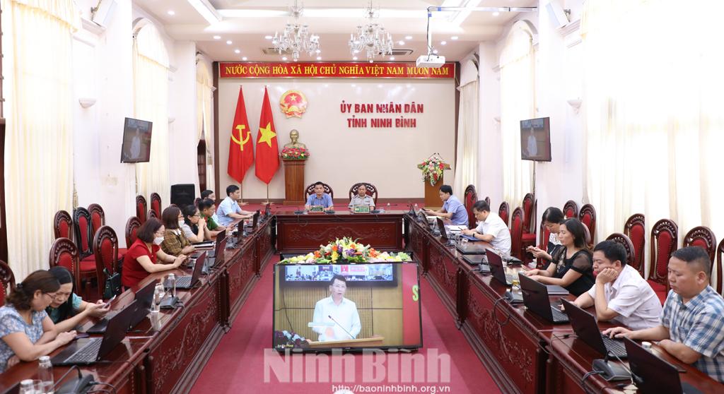 Hội nghị trực tuyến sơ kết công tác tư pháp 6 tháng đầu năm