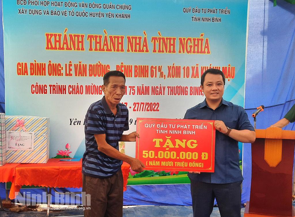 Khánh thành, bàn giao nhà tình nghĩa tặng bệnh binh