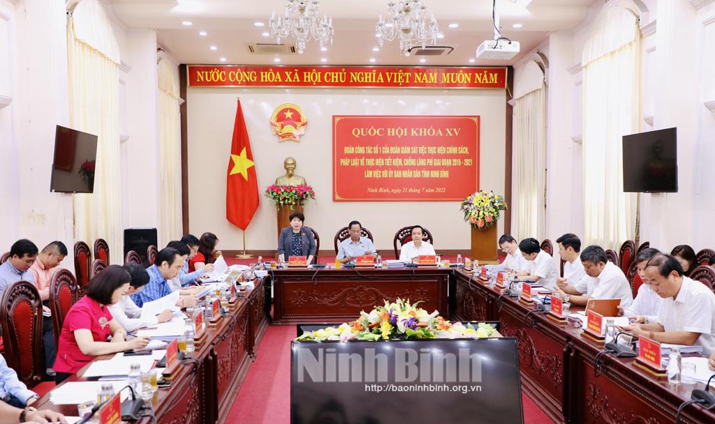 Giám sát việc thực hiện chính sách, pháp luật về thực hành tiết kiệm, chống lãng phí giai đoạn 2016-2021