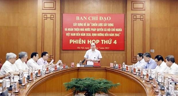 Steering committee for building law-governed socialist state convenes 4th session